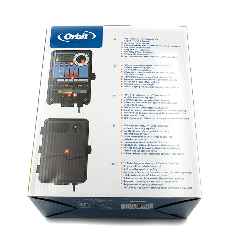 Orbit: Programmatore ibrido per Irrigatori 12 stazioni 3 programmi - F.lli Manzoni