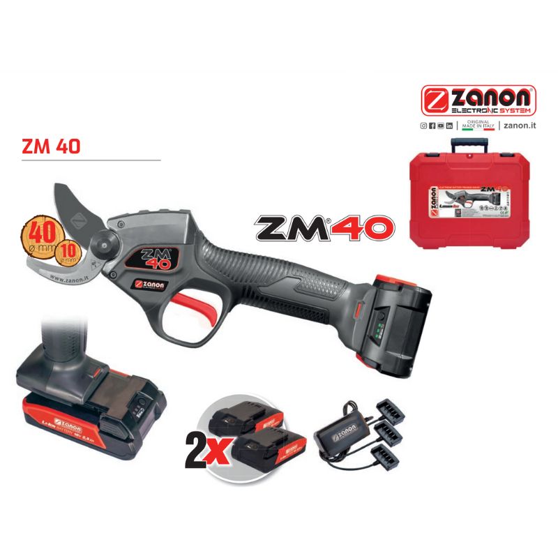 Zanon: ZM 40 Forbice elettronica a batteria - F.lli Manzoni