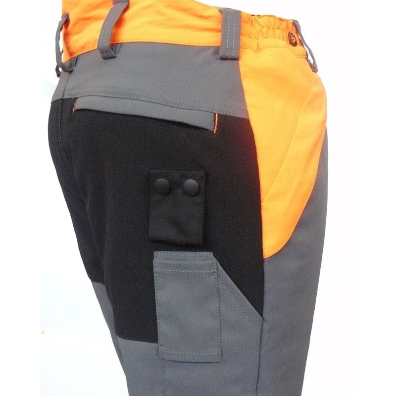 oleomac pantaloni antitaglio tree climbing particolare dietro