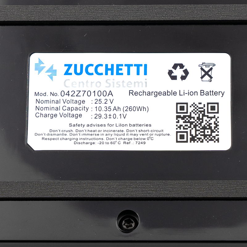 Zucchetti: Batteria 10.35 Ah per Ambrogio 4.0 Basic - 4.0 Elite - 4.36 Elite - F.lli Manzoni