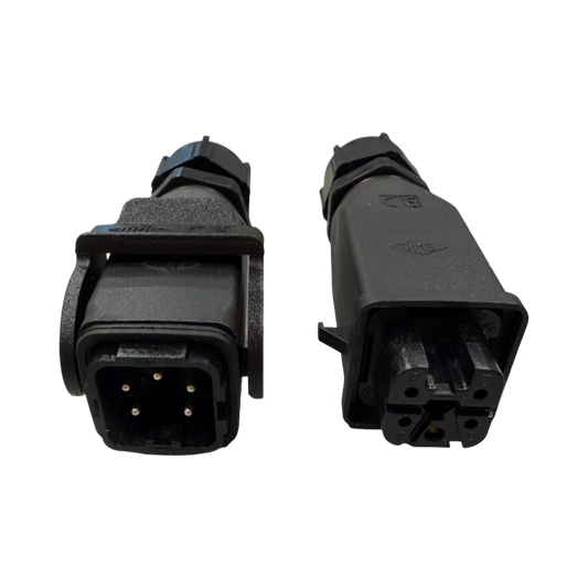 Zanon: Connettore M/F completo per cavo centralina agevolatore Karbonium Evo 33v - Albatros 33v - F.lli Manzoni