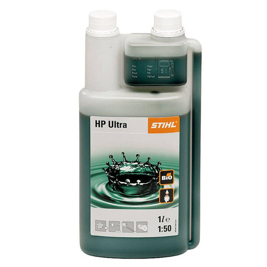 Stihl: Olio per miscela  HP Ultra da Lt 1 con Dosatore - Massima Protezione e Dosaggio Perfetto