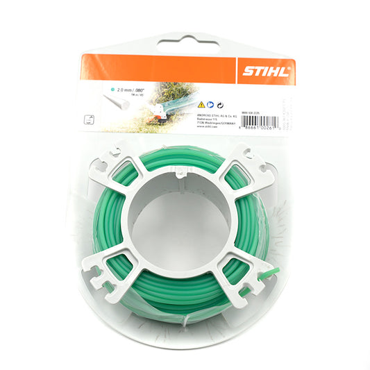 Stihl: Filo tondo 2,0 mm 14 mt Verde