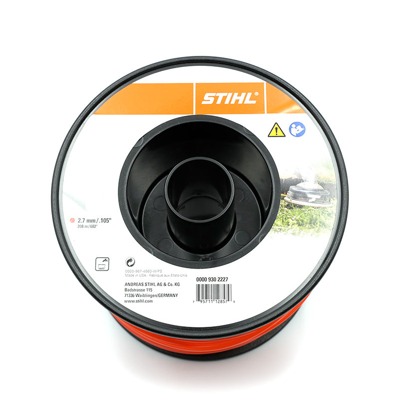 Stihl: Filo tondo 2,7 mm 208 mt Rosso