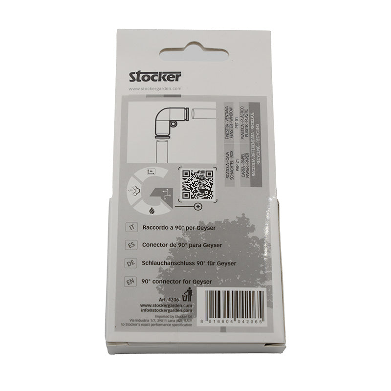 Stocker: Raccordo Curvo 90° Art. 4206 Geyser - F.lli Manzoni